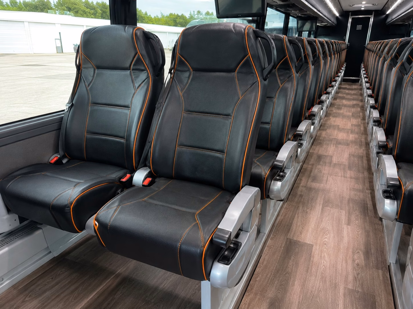 akron charter bus rental inside