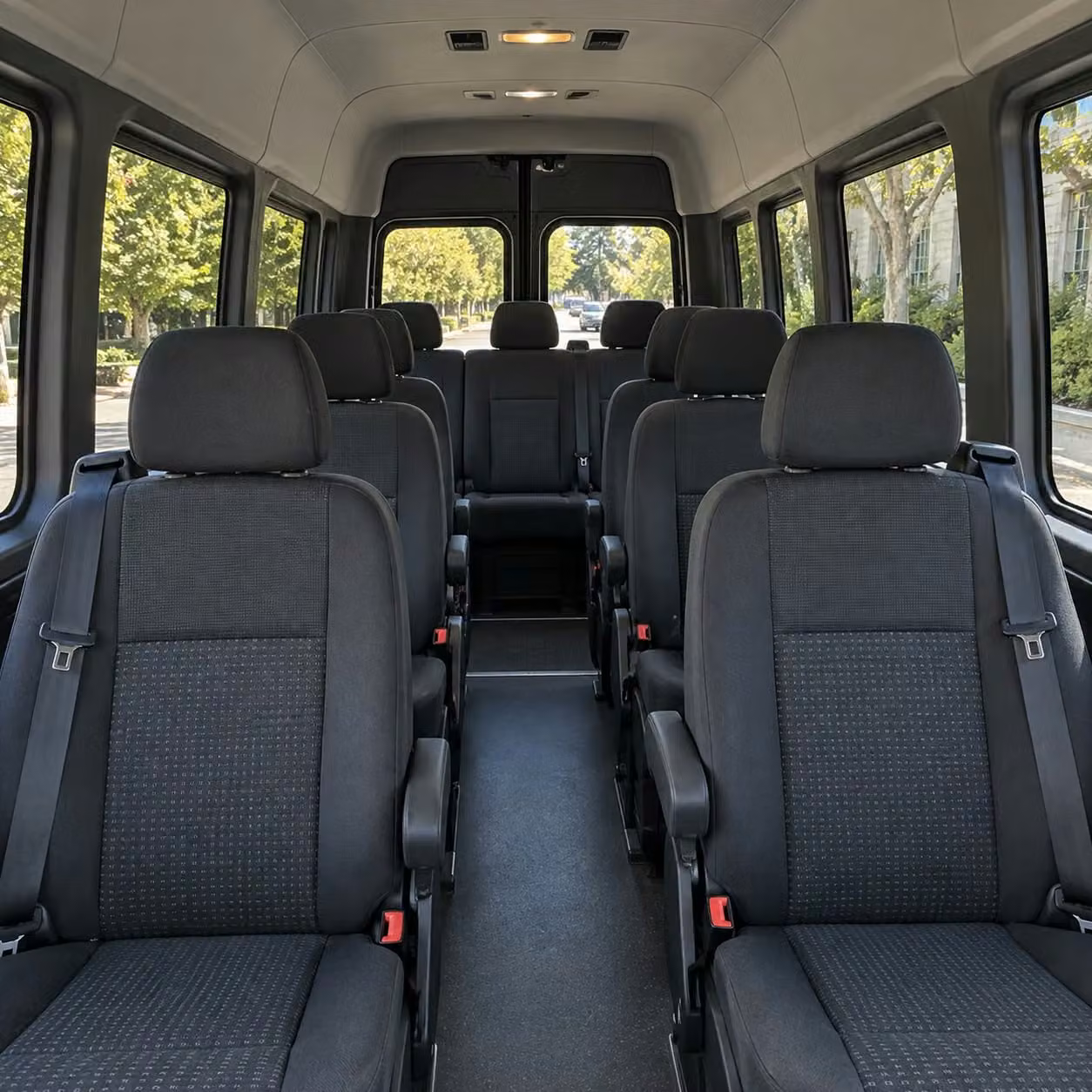 sprinter van with driver interior